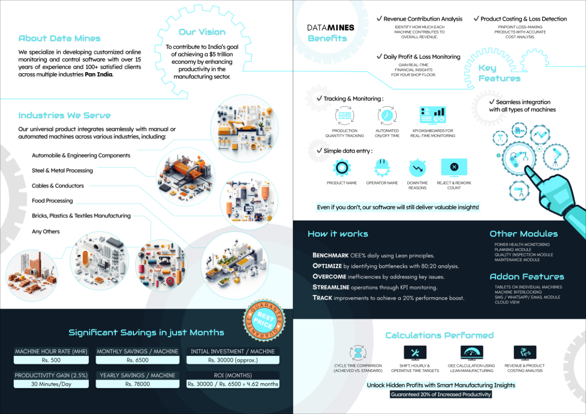 Datamines brochure inner spread